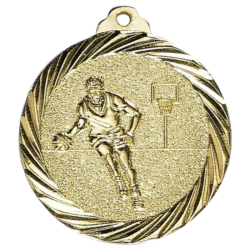 Geprägte Medaille 32 mm Basketball