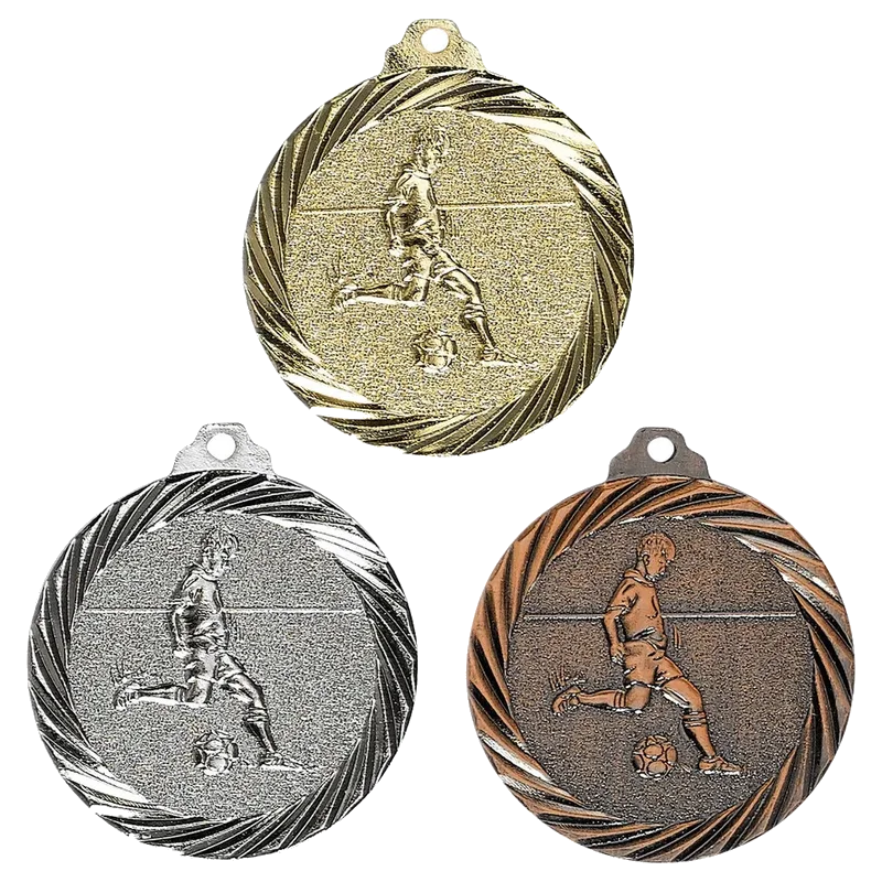 Geprägte Medaille 32 mm Fußball