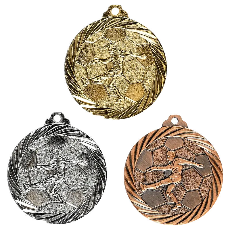 Geprägte Medaille 32 mm Fußball