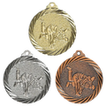 Geprägte Medaille 32 mm Judo