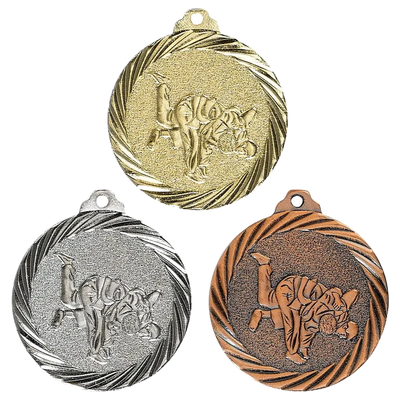 Geprägte Medaille 32 mm Judo