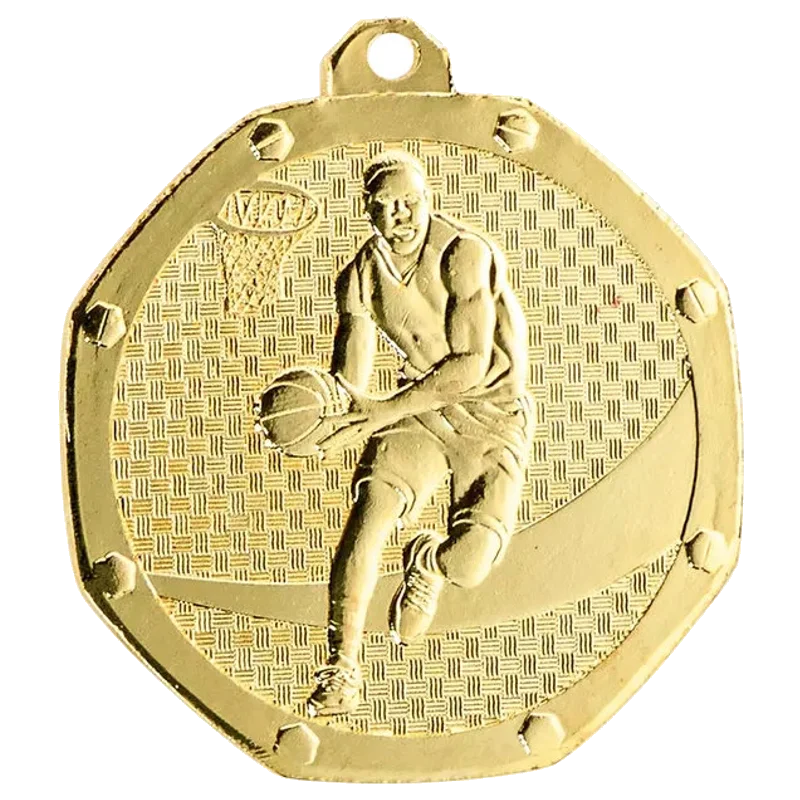 Geprägte Medaille 50 mm Basketball