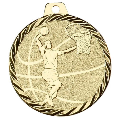 Geprägte Medaille 50 mm Basketball