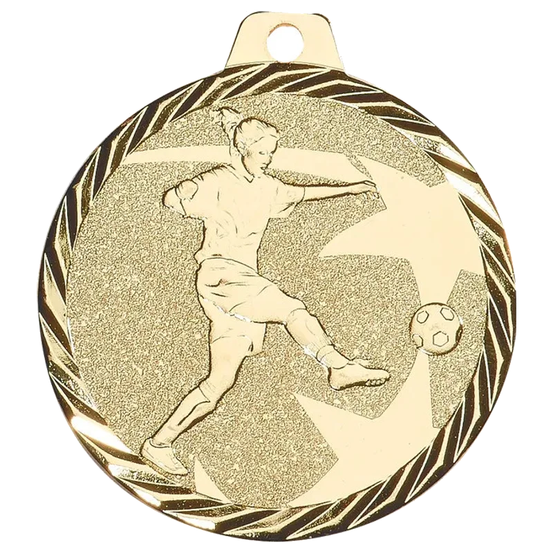Geprägte Medaille 50 mm Fußball