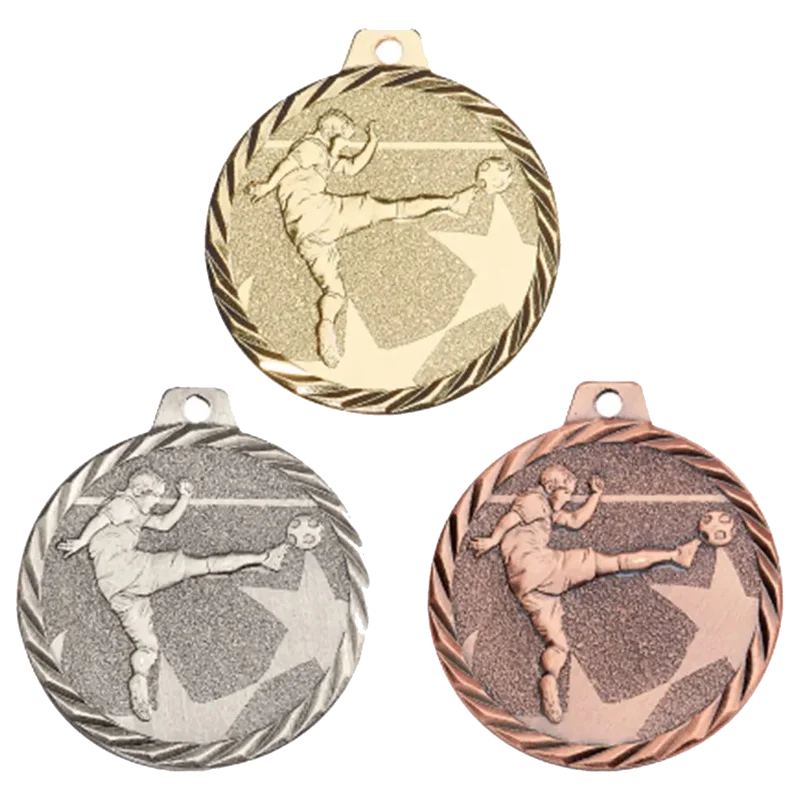 Geprägte Medaille 50 mm Fußball