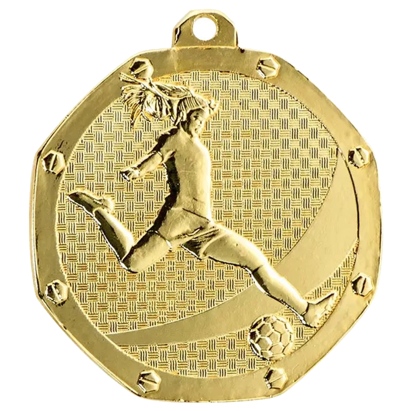 Geprägte Medaille 50 mm Fußball