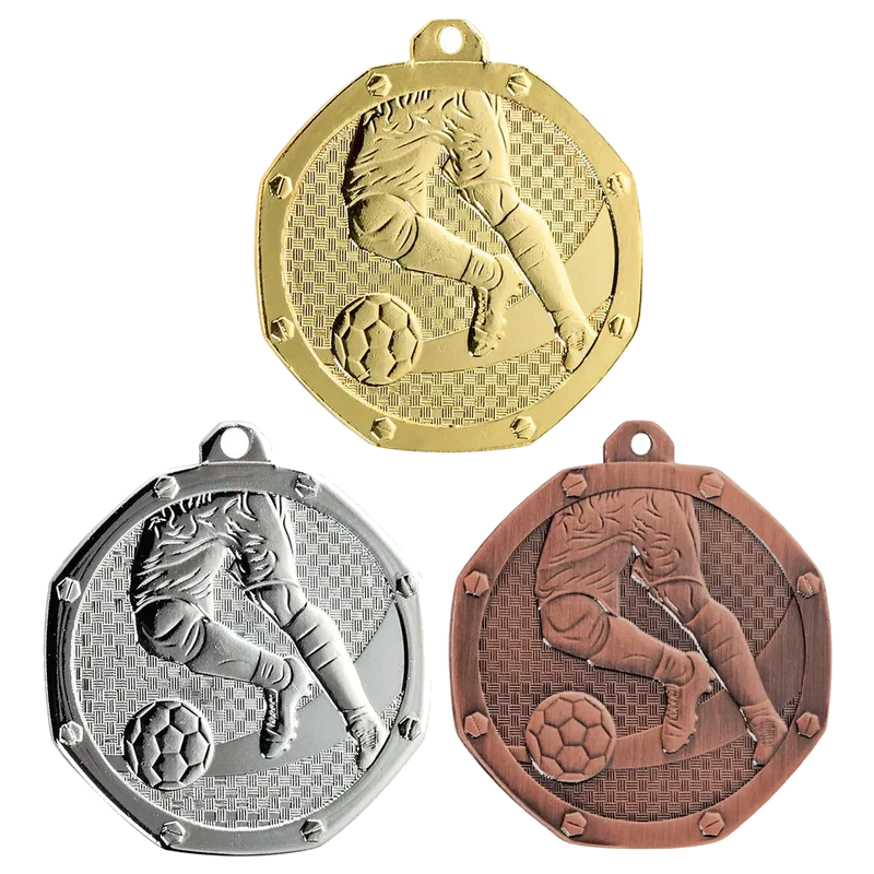 Geprägte Medaille 50 mm Fußball