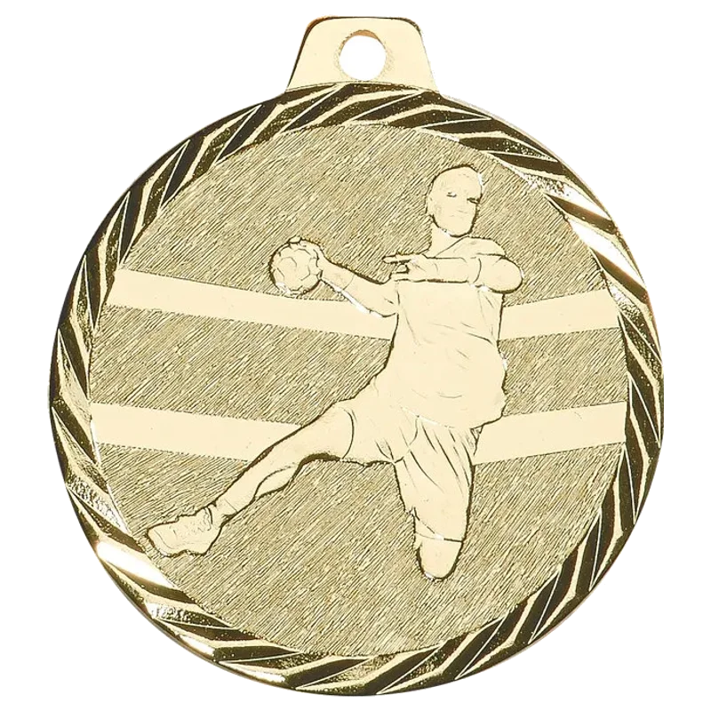 Geprägte Medaille 50 mm Handball