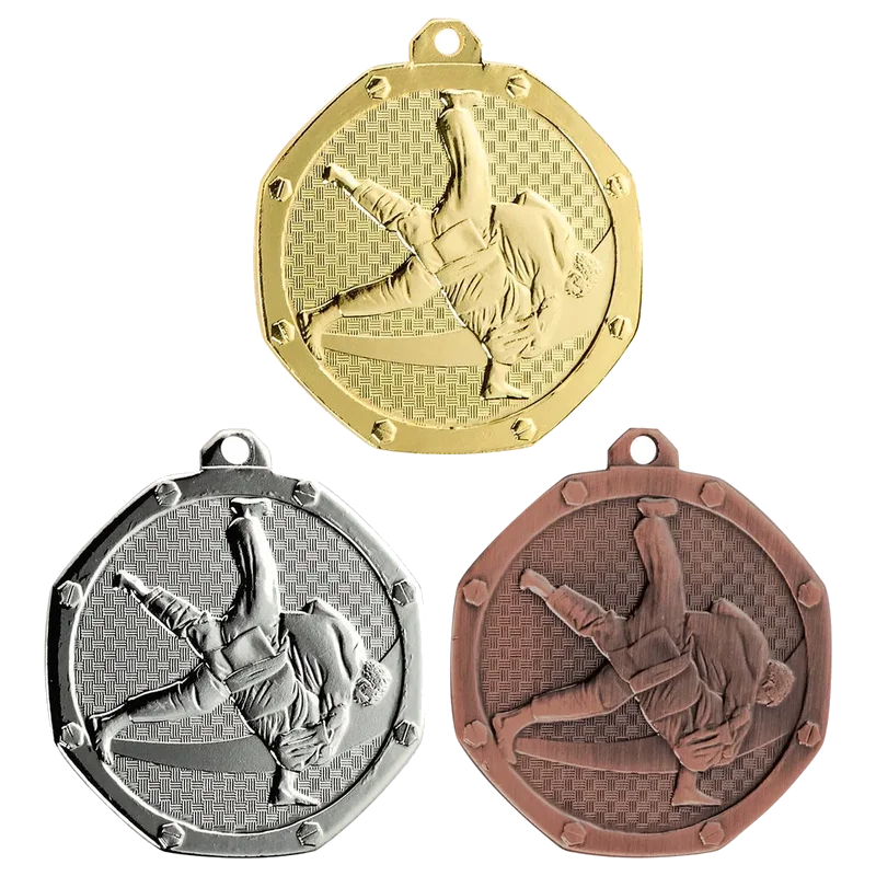 Geprägte Medaille 50 mm Judo