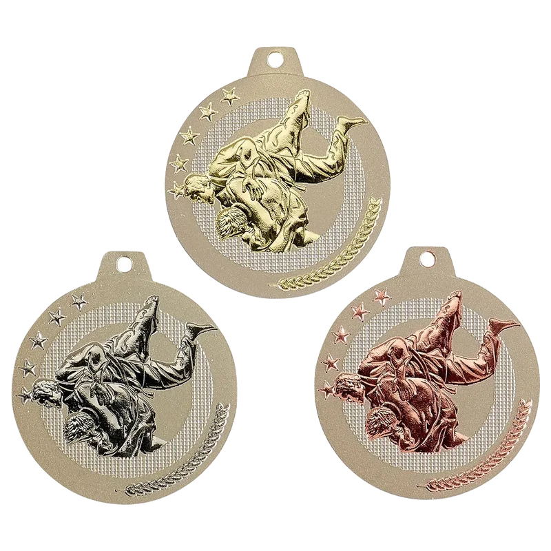 Geprägte Medaille 50 mm Judo