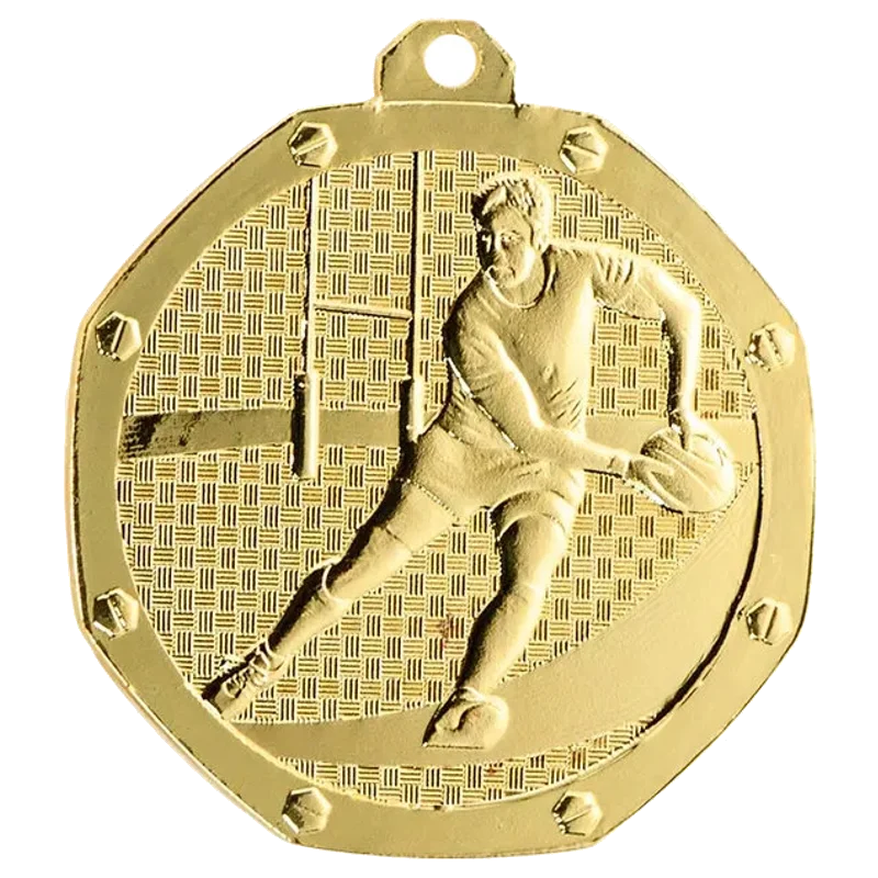 Geprägte Medaille 50 mm Rugby
