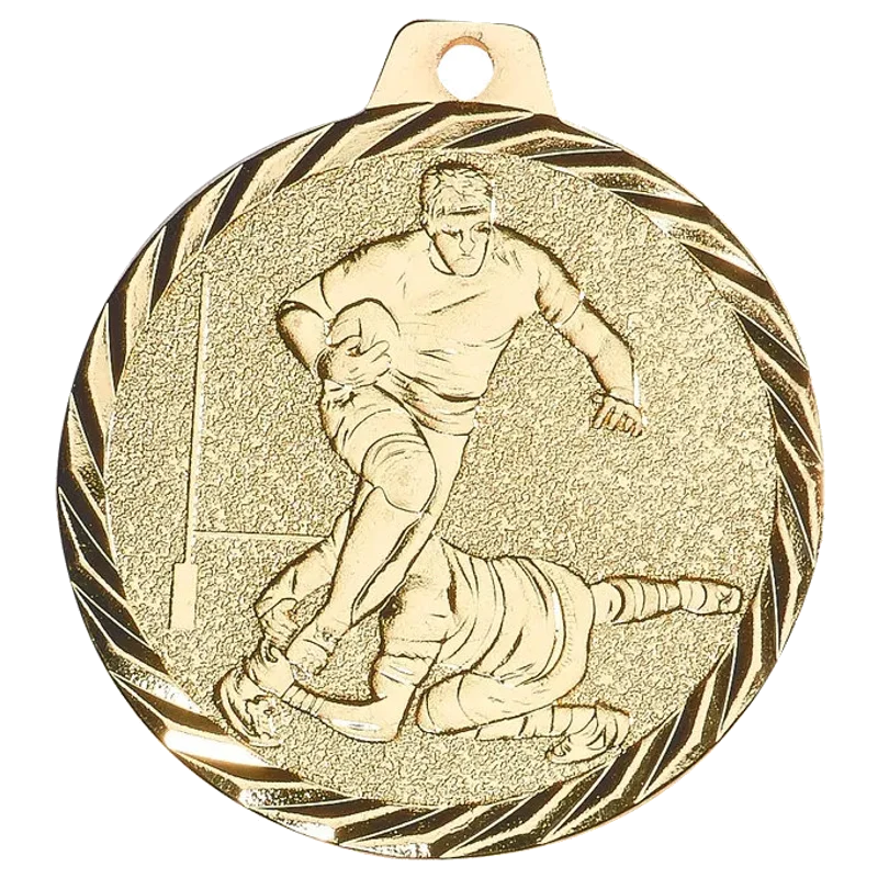 Geprägte Medaille 50 mm Rugby