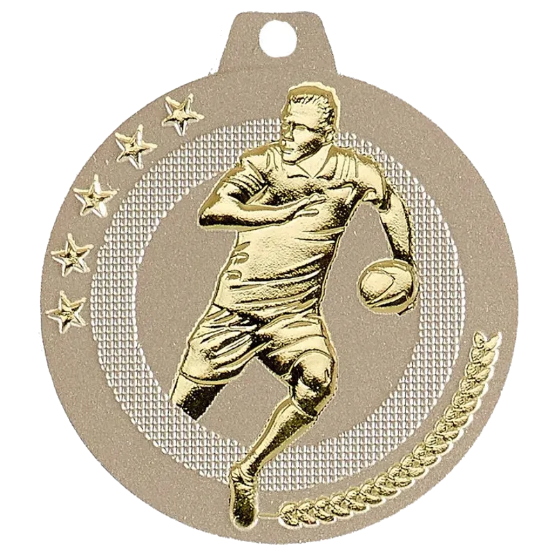 Geprägte Medaille 50 mm Rugby