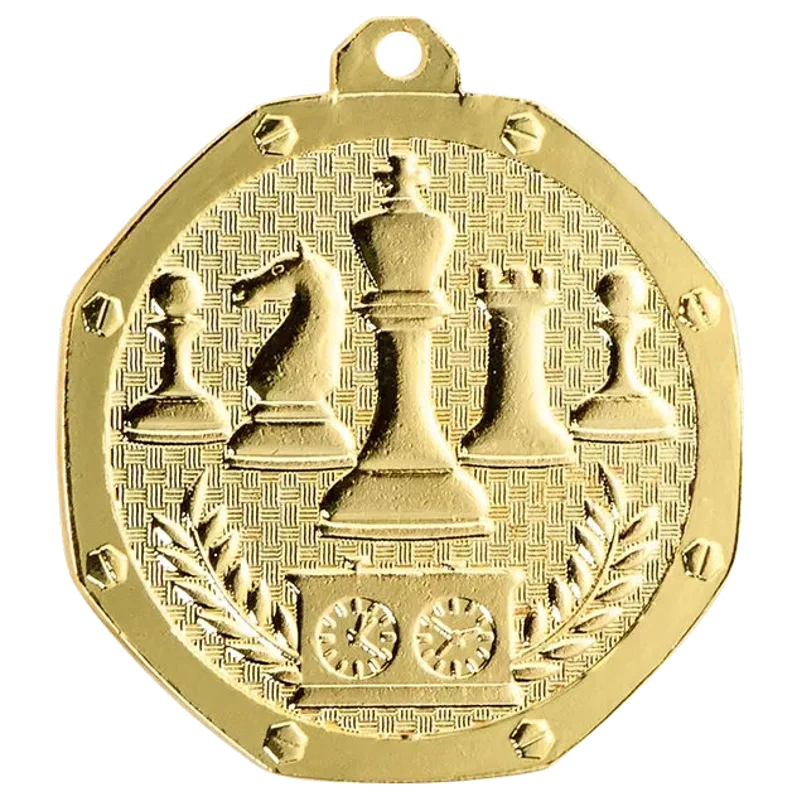Geprägte Medaille 50 mm Schach