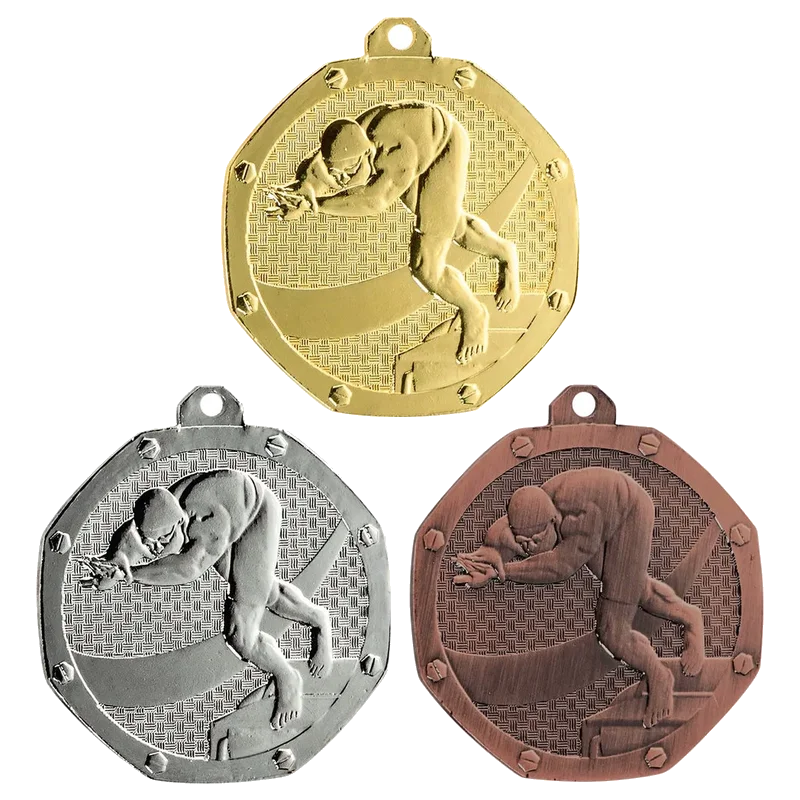 Geprägte Medaille 50 mm Schwimmen