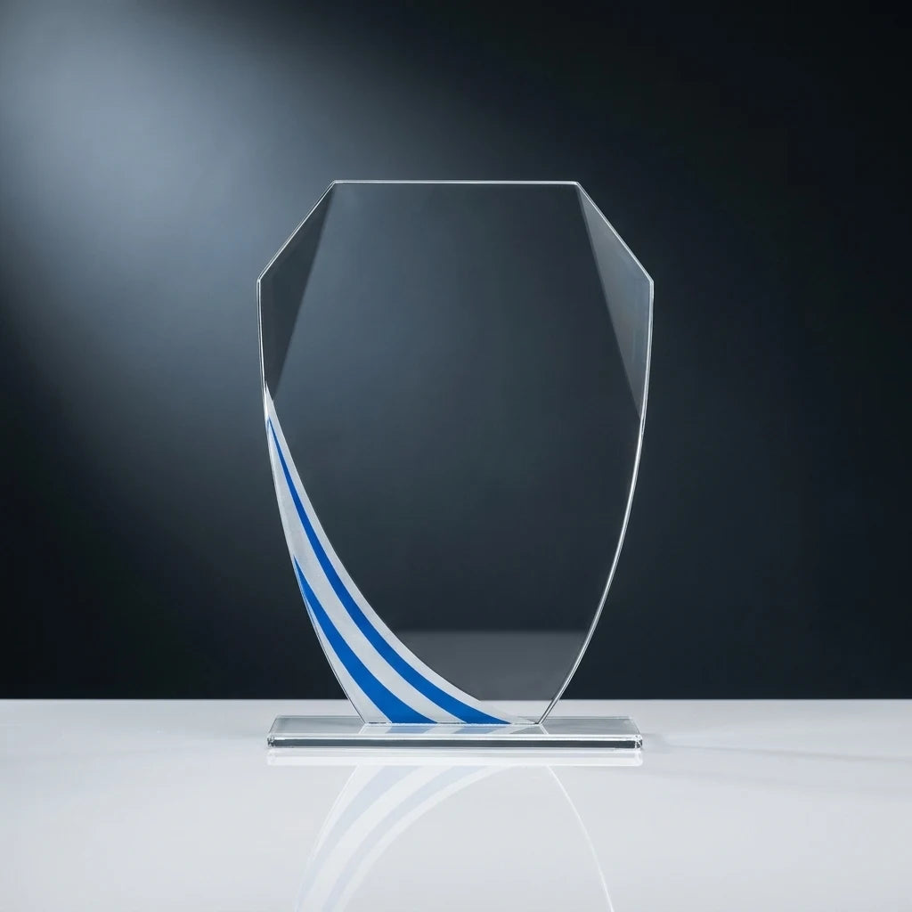Glaspokal W191 Blau