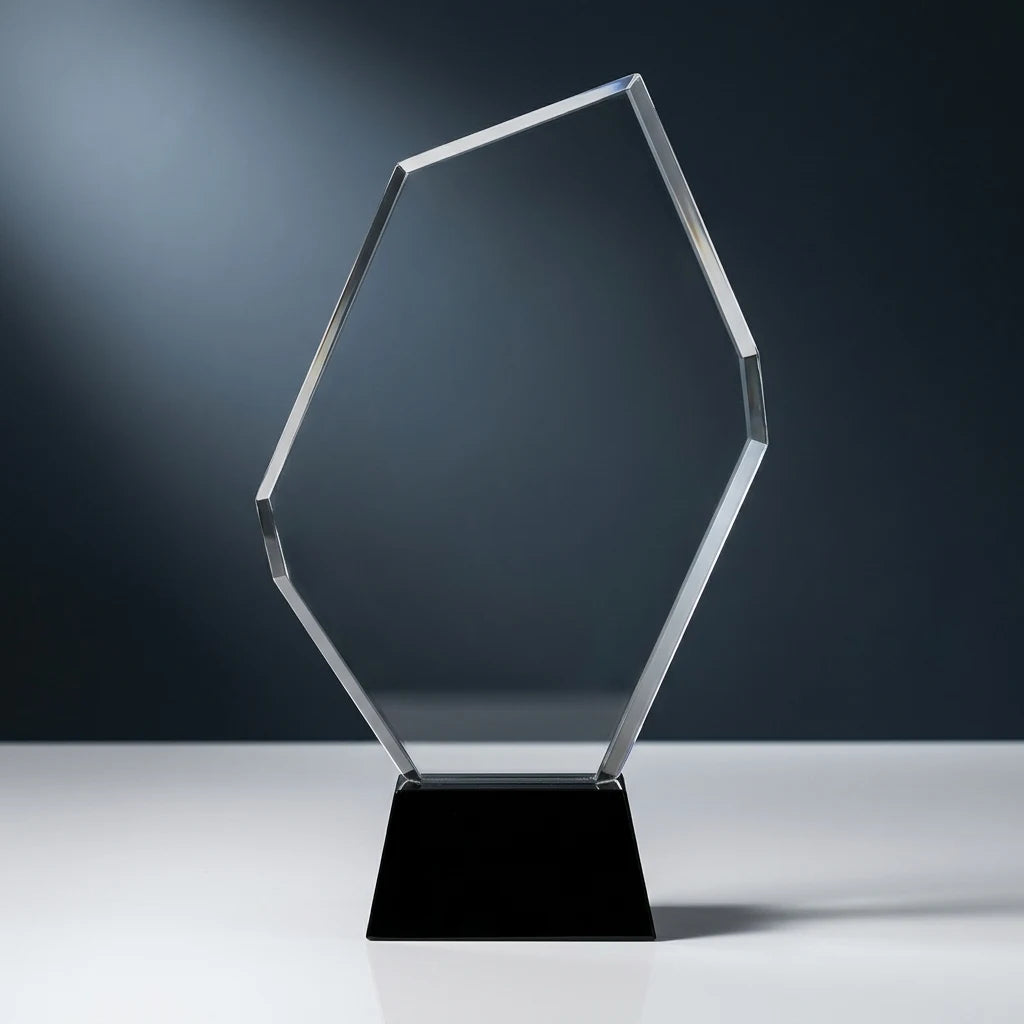 Glastrophäe mit Etui (07-C069)