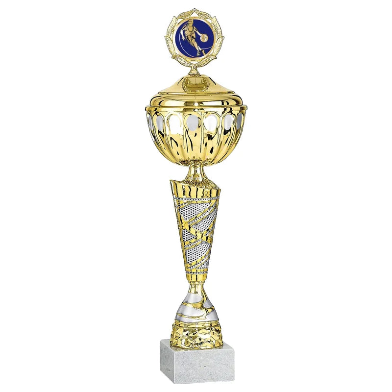 Goldpokal mit Deckel