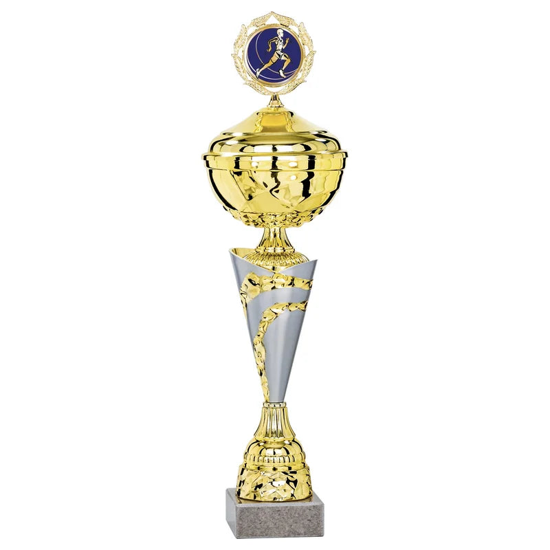 Goldpokal mit Deckel
