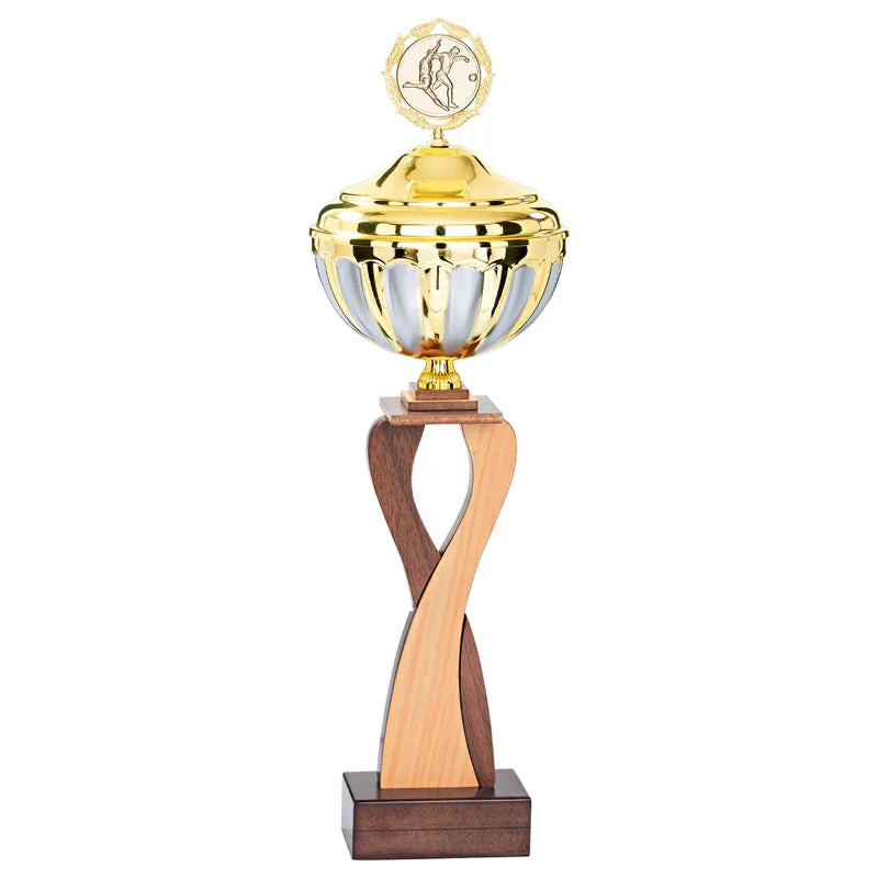 Goldpokal mit Deckel