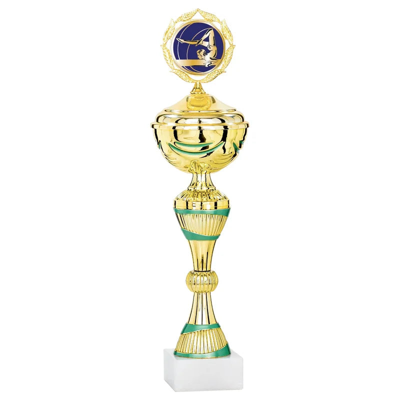 Goldpokal mit Deckel