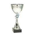 Pokal ET.319 Silber/Blau 220 mm