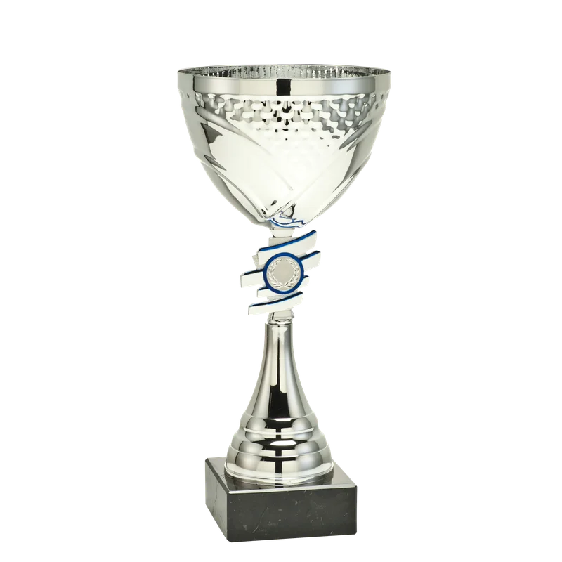 Pokal ET.319 Silber/Blau 220 mm