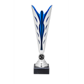 Pokal ET.357 Silber/Blau 305 mm