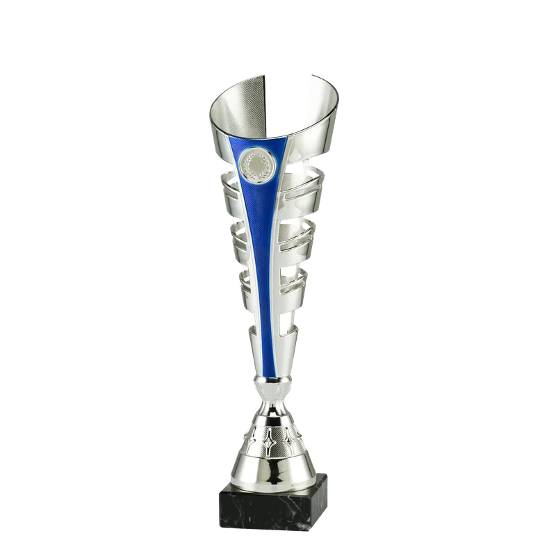 Pokal ET.446 Silber/Blau 320 mm