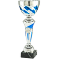 Pokal ET.465.04 Silber/Blau 230 mm