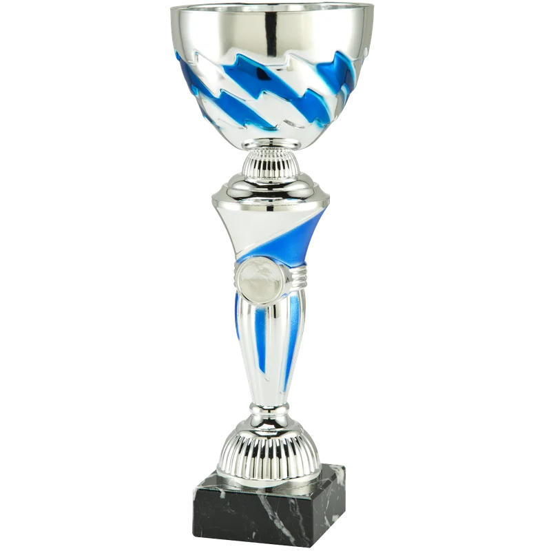 Pokal ET.465.04 Silber/Blau