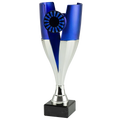 Pokal ET.467.04 Silber/Blau 280 mm