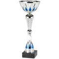 Pokal ET.474 Silber/Blau 230 mm