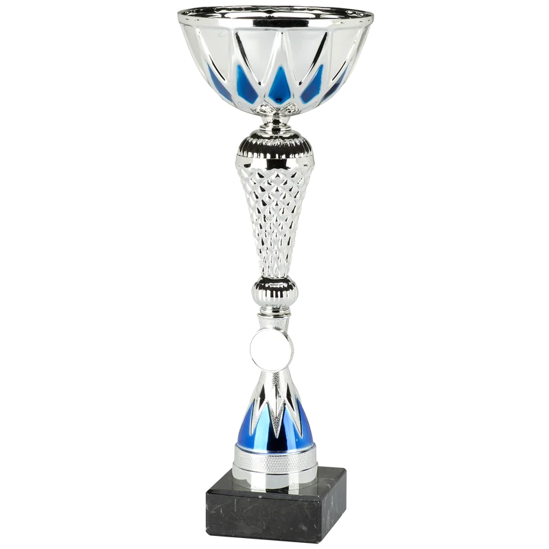 Pokal ET.474 Silber/Blau 320 mm