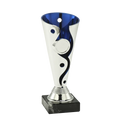 Pokal SET.245 Silber/Blau 155 mm