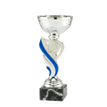 Pokal SET.345B Silber/Blau 175 mm