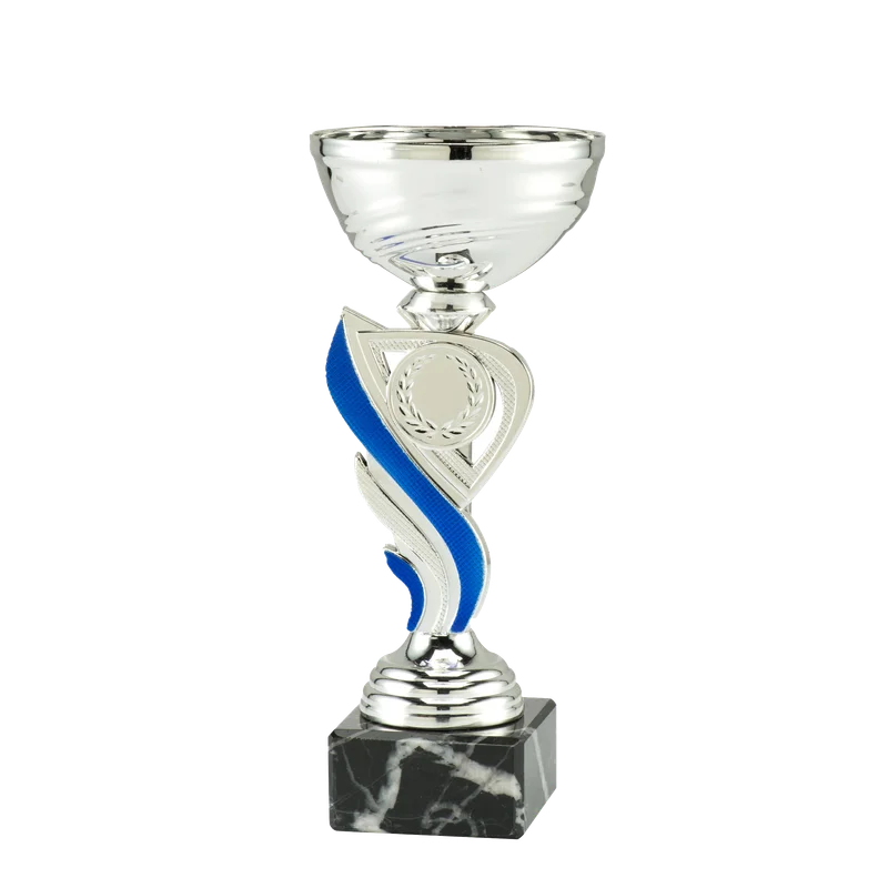 Pokal SET.345B Silber/Blau