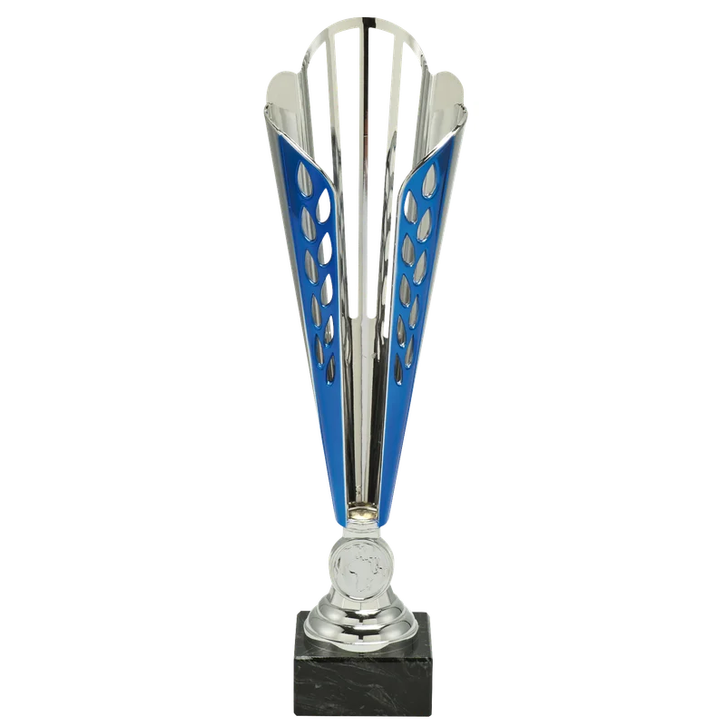 Pokal X181.04 Silber/Blau 320 mm