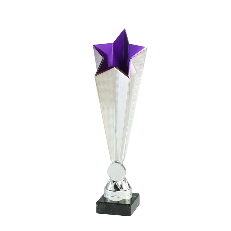 Pokal X771.55 Silber/Lila 275 mm