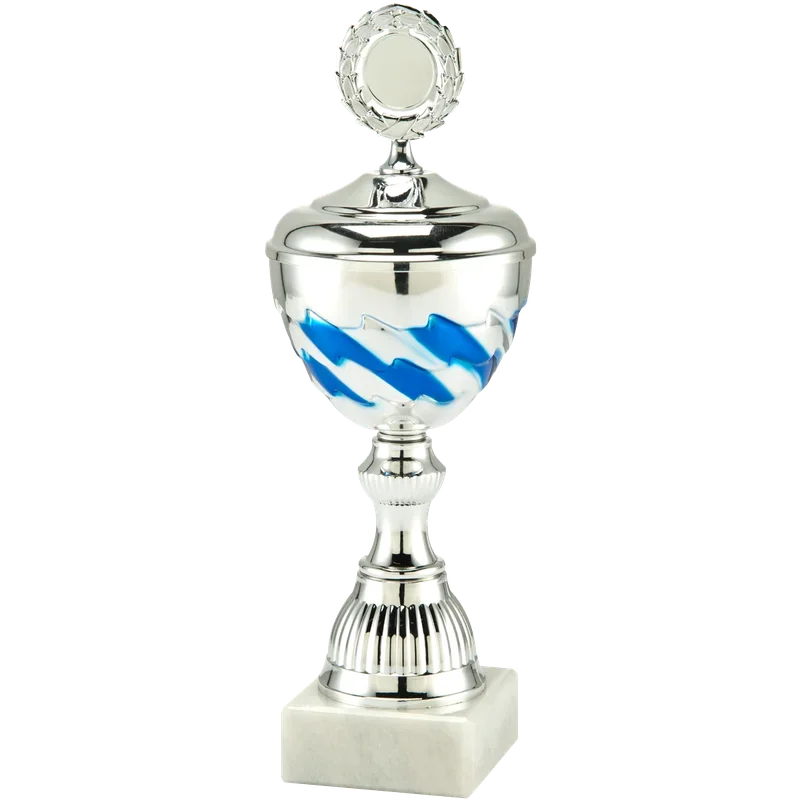 Pokal MT.135 Silber/Blau 330 mm