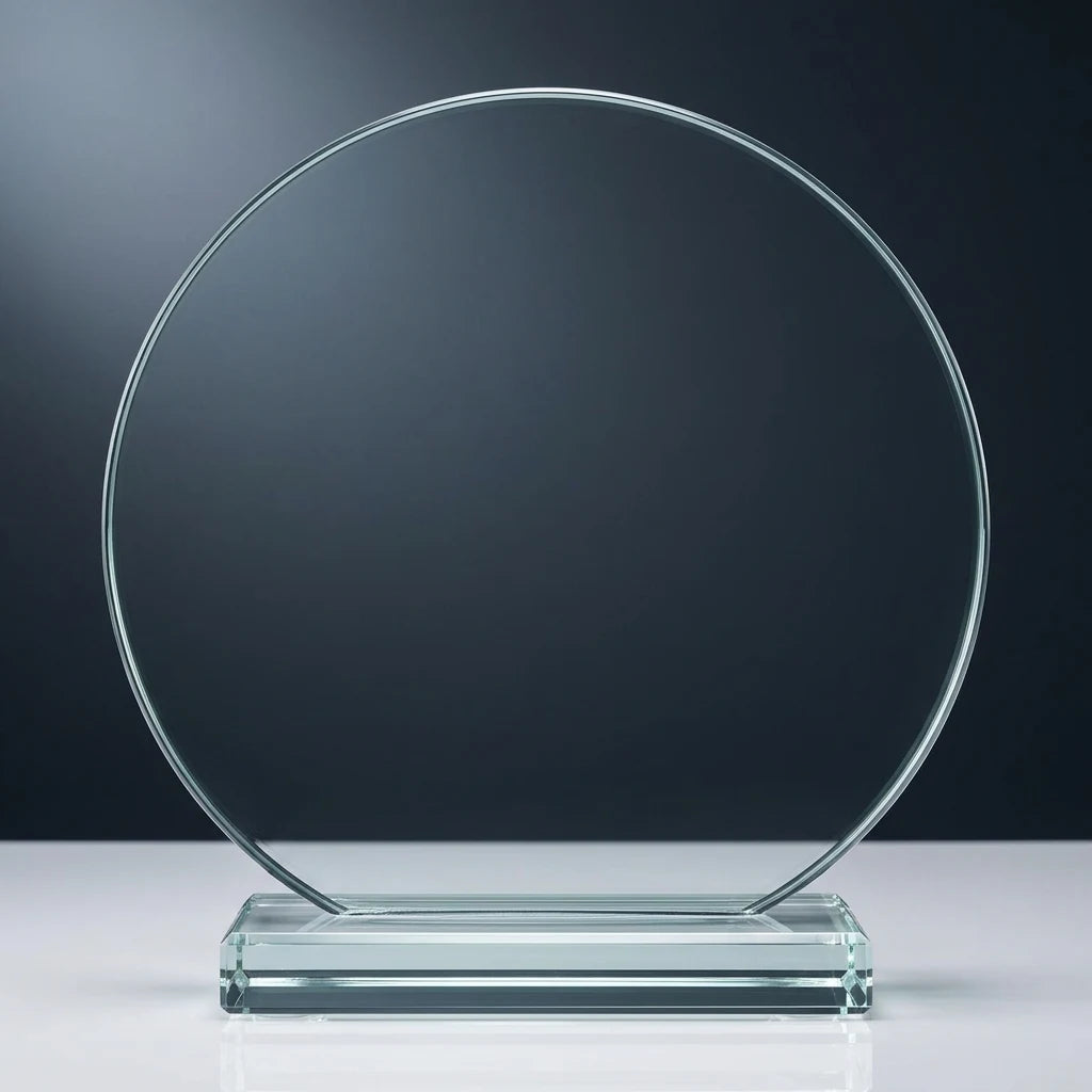 rund Glasstatuette mit Etui (07-80021)