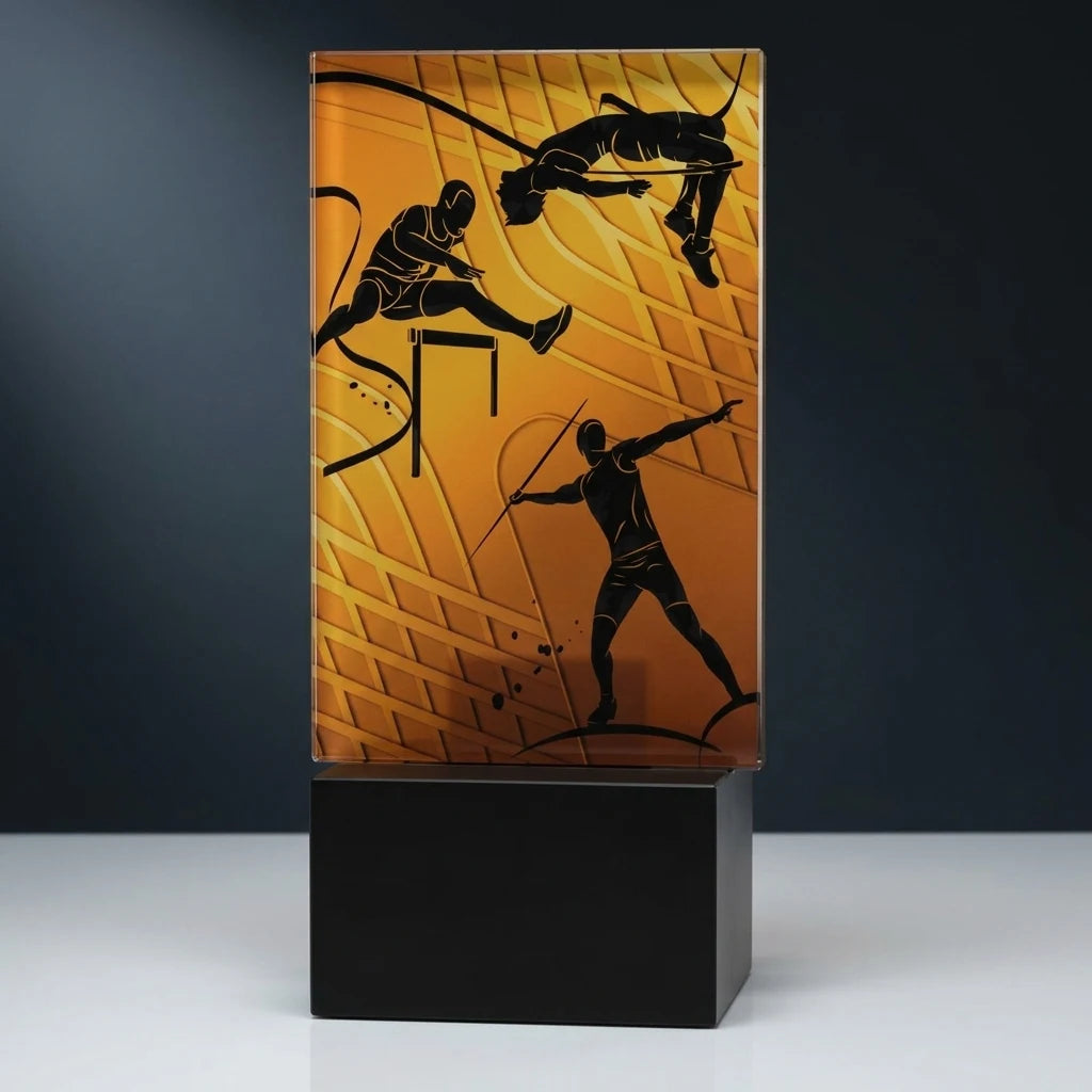 Trophäe Mini Line Amber Leichtathletik (07-AG1_12_ATH)
