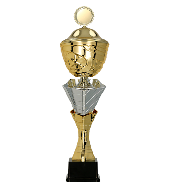 Pokal mit Deckel Silber