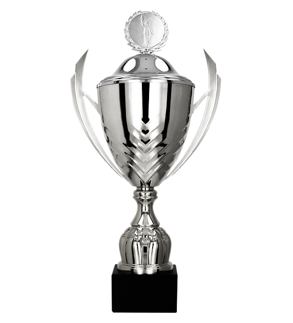 Pokal mit Deckel Silber