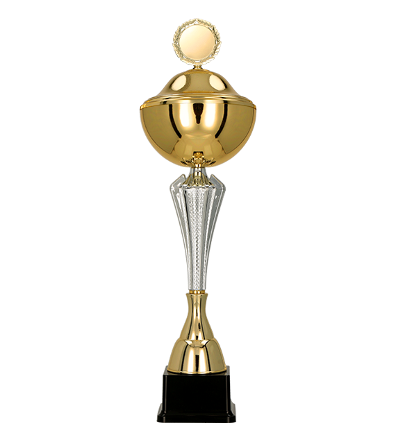 Pokal mit Deckel Silber