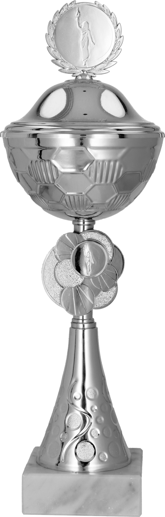 Pokal mit Deckel Silber
