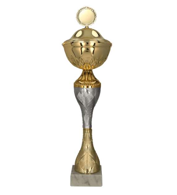 Pokal mit Deckel Silber