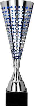 Pokal Silber Blau