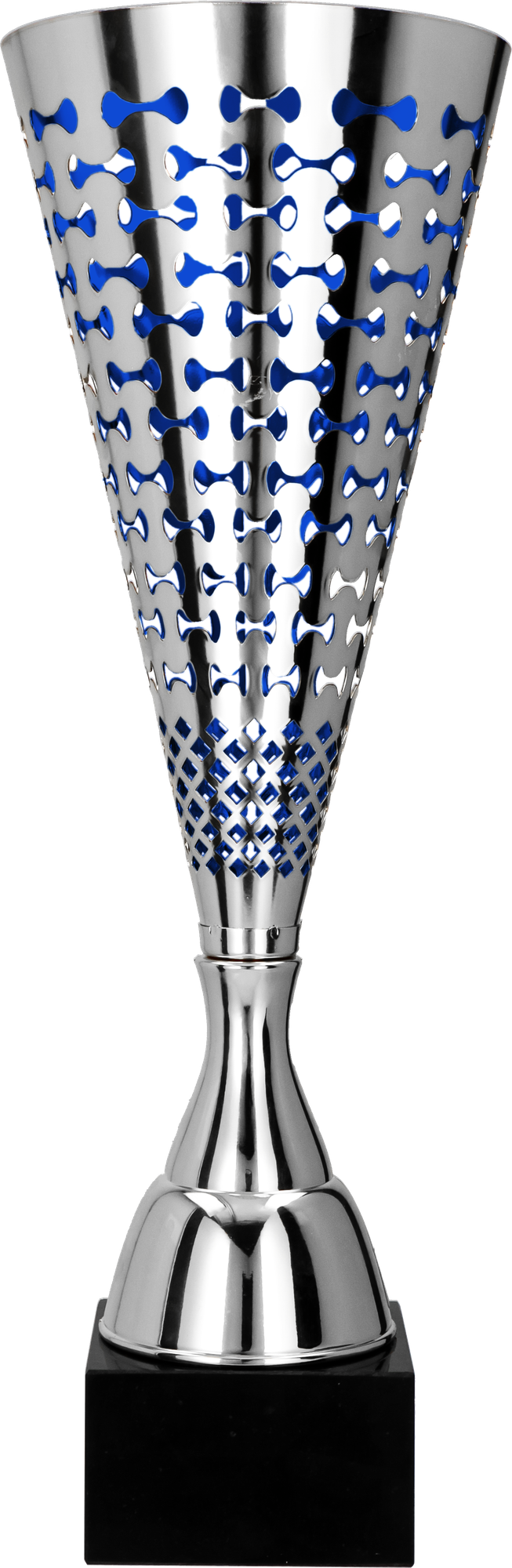 Pokal Silber Blau