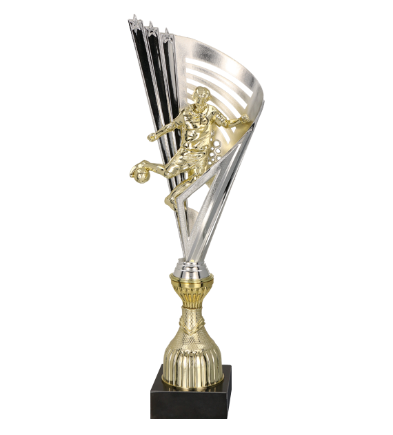 Pokal Kunststoff Silber Gold T S MERI SOC